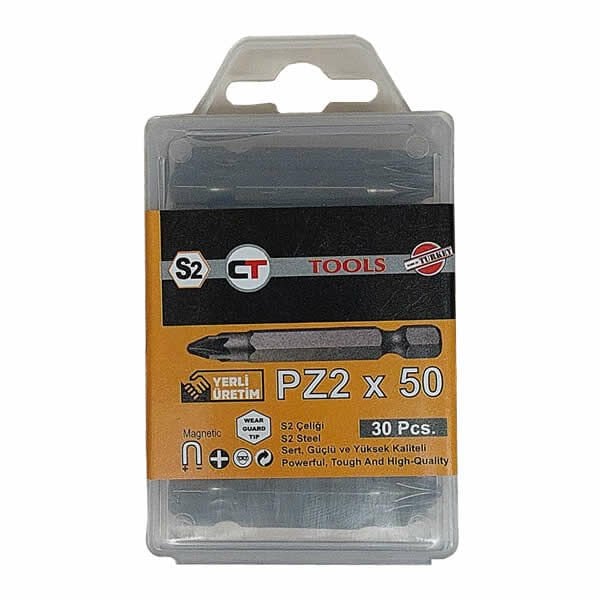 CT Tools CT-48077 PZ2x50 30 lu Yüksek Kaliteli Bits Uç