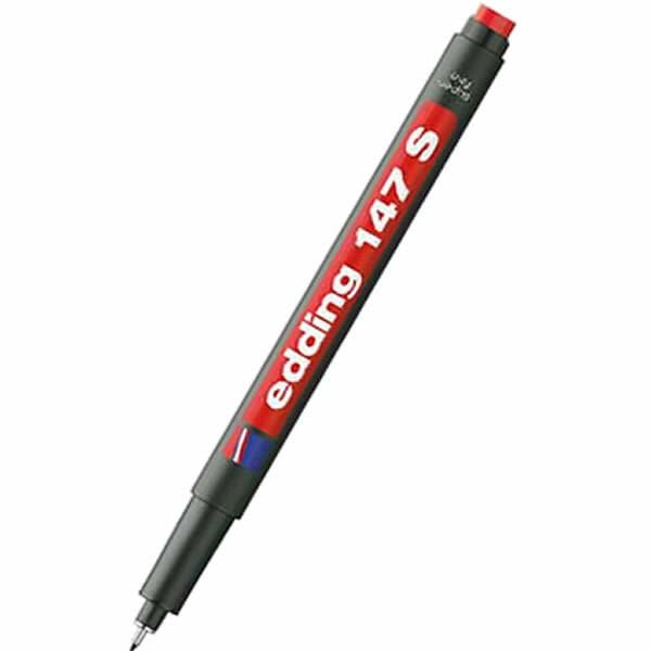 Edding ED-14702 Kırmızı Silgili Asetat Kalemi