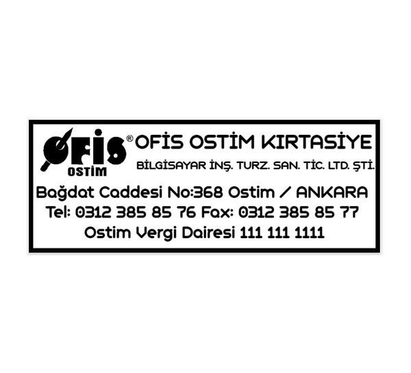 Trodat 4913 Büyük Boy Firma Kaşesi 1 Boş Kaşe