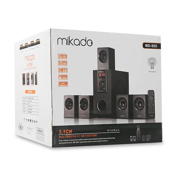 Mikado MD-505 5+1 USB-SD-FM Destekli Bluetooth Hoparlör