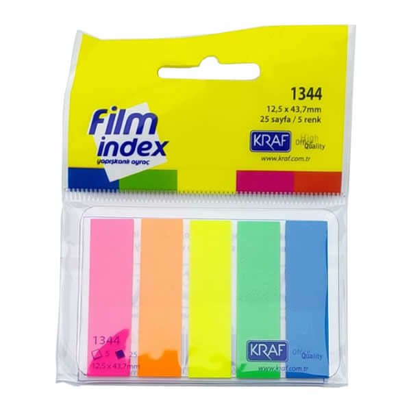 Kraf 1344 13x44 Fılm Index 5 Renk Not Kağıdı