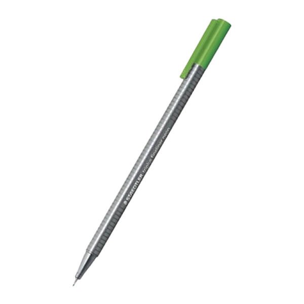 Staedtler 334-501 0.3 mm Triplus Yeşil Üçgen Fineliner Neon Kalem