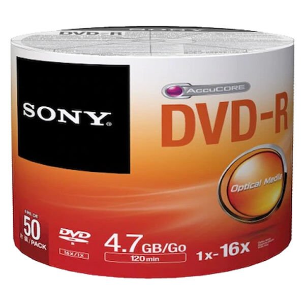 Sony 4.7Gb/120 Min 16X Shrink Kaplama 50 li Dvd