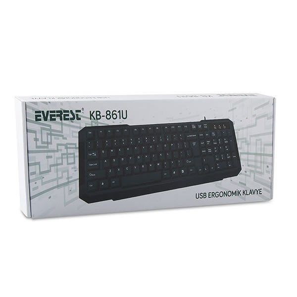 Everest KB-861U Siyah Q Usb Standart Kablolu Klavye