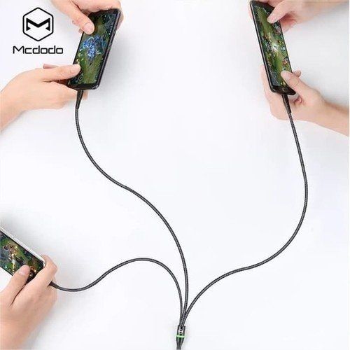 Mcdodo CA-6450 3 in 1 1,2 mt Siyah Data Şarj Kablosu