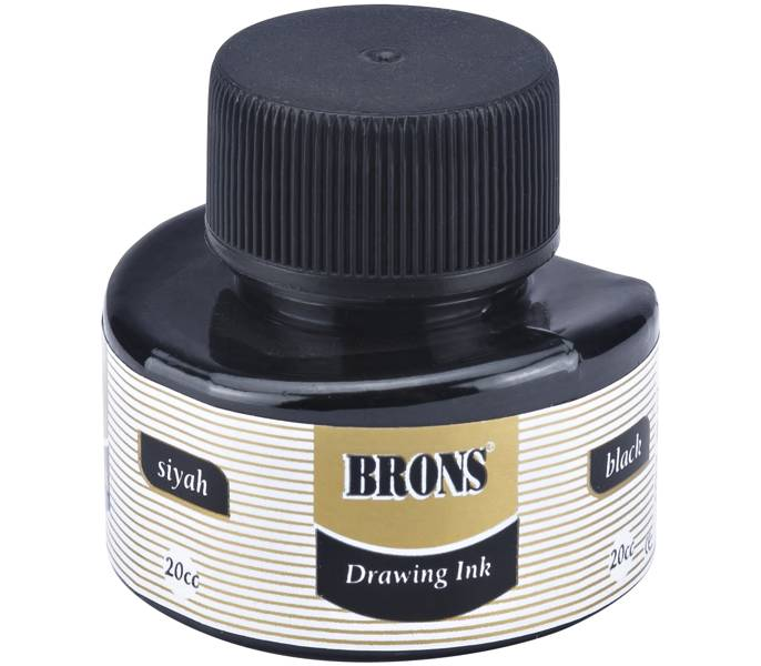 Brons BR-317 20 cc Siyah Çini Mürekkebi