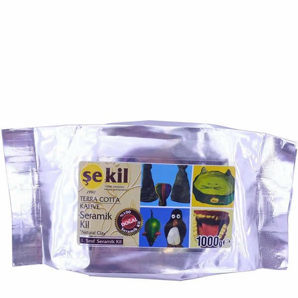 Şekil 1000 Gr Terracotta Kahverengi Seramik Hamuru