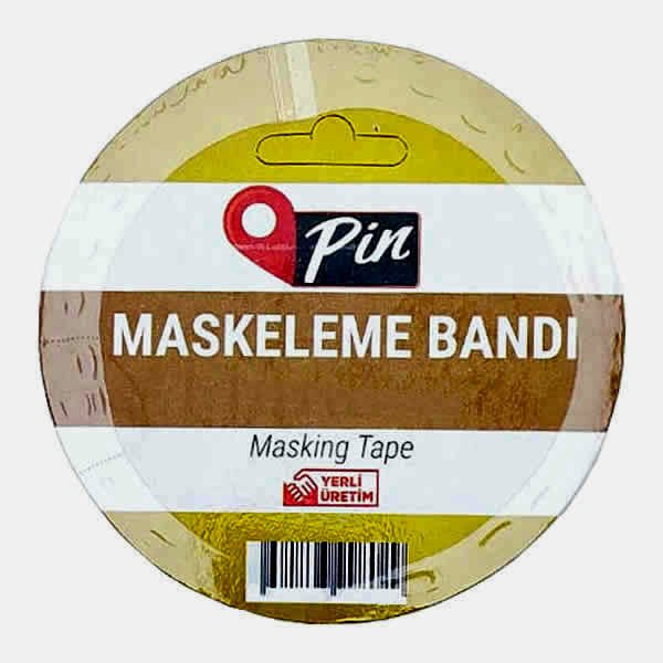 Pin 7541 19 mm x 40 mt Hotmelt Askılı Maskeleme Bandı