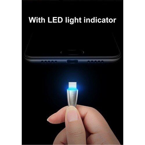 Mcdodo Supercharge Ledli Örgülü Kablolu Type-C Şarj Kablosu