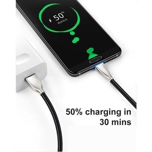 Mcdodo Supercharge Ledli Örgülü Kablolu Type-C Şarj Kablosu