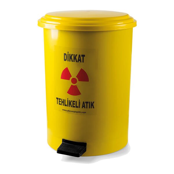 AFACAN 30 LT SARI TIBBİ ATIK KOVASI