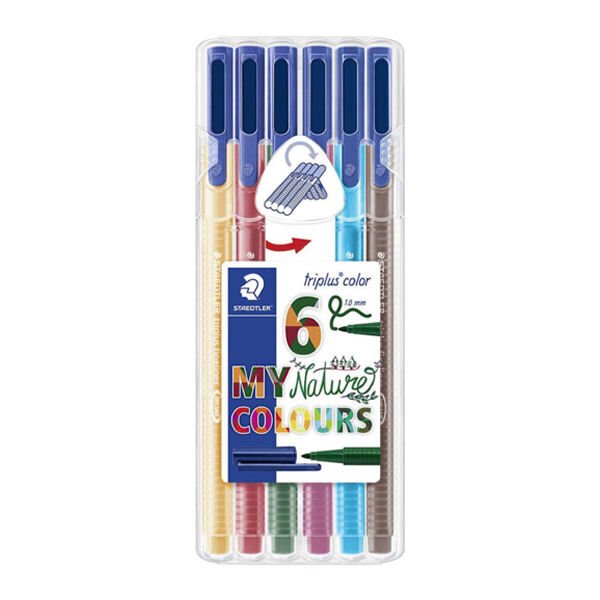 Staedtler 323 6 lı Triplus Natural Keçeli Kalem
