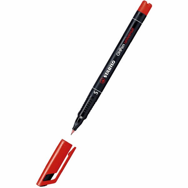 Stabilo 841/40 OHP 0,4 Mm Kırmızı Asetat Kalem