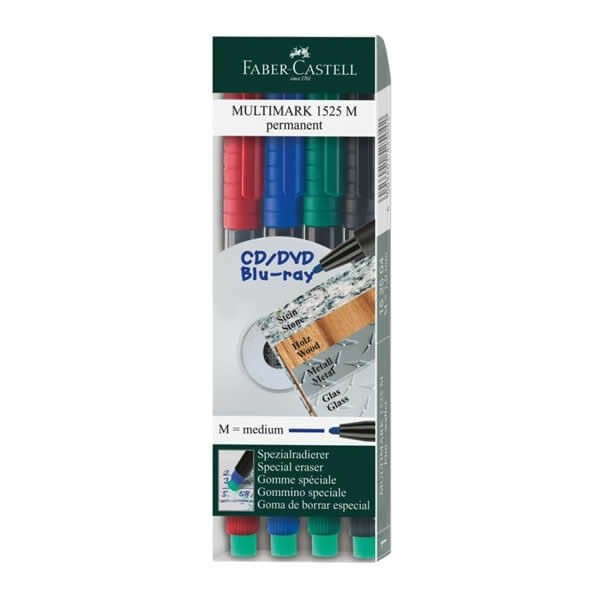 Faber Castell Permanent 4 lü M Asetat Kalemi