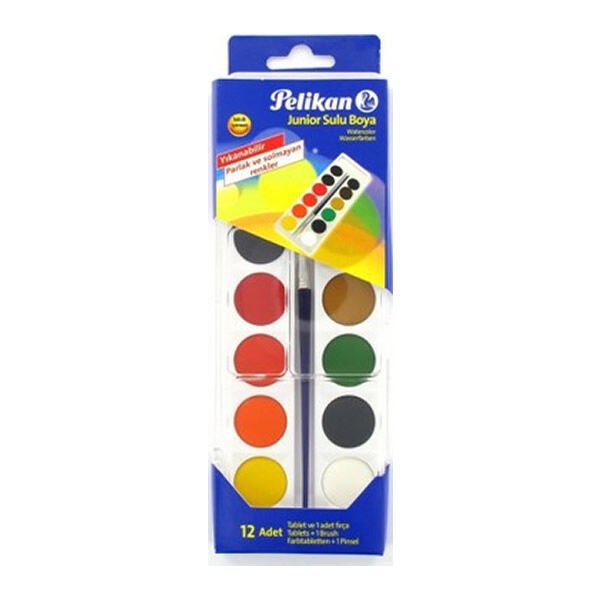 Pelikan 12 li Junior Yıkanabilir Sulu Boya