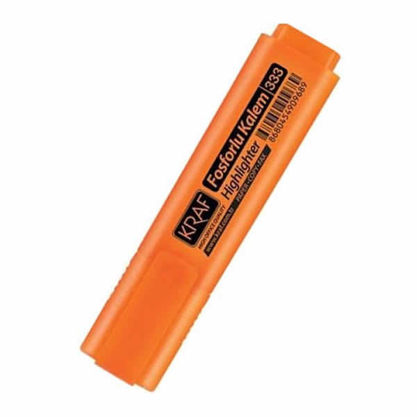 Kraf 333 Turuncu Fosforlu Kalem