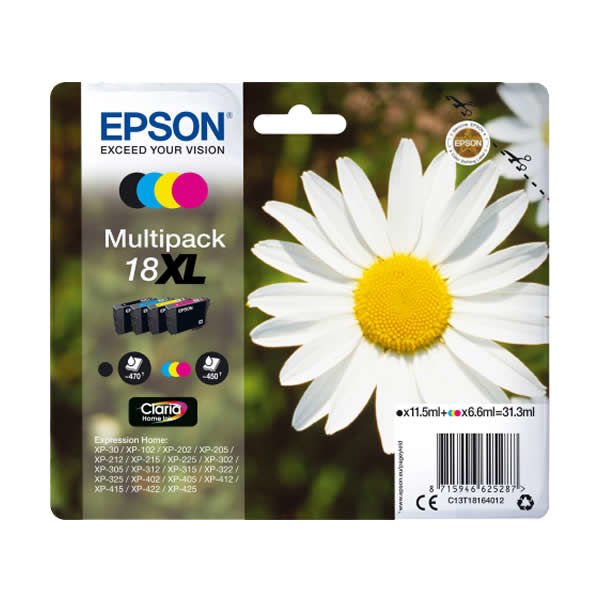 Epson T181640 18XL 4 Lü Kartuş Seti