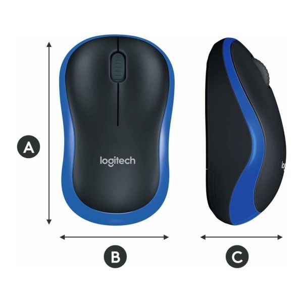 Logitech 910-002236 M185 Mavi Kablosuz Mouse