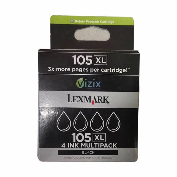 LEXMARK 14N0845E 105XL PRO 4 LÜ SİYAH KARTUŞ