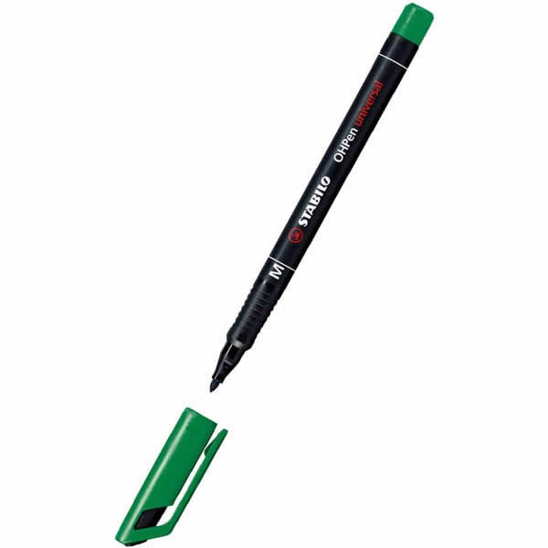Stabilo 843/36 OHP 1,0 mm Yeşil Asetat Kalem