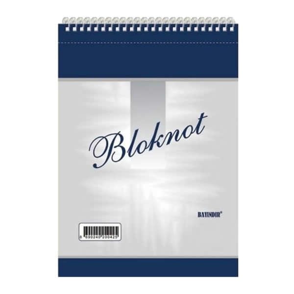Bayındır BNS0071 144 Yaprak Çizgili Spiralli Bloknot