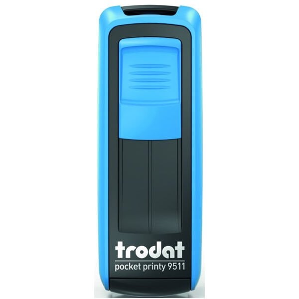 Trodat 9511 38x14 mm Mavi Gövdeli Kişisel Küçük Boy Kaşe Boş Kaşe