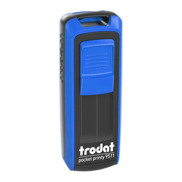 Trodat 9511 38x14 mm Mavi Gövdeli Kişisel Küçük Boy Kaşe Boş Kaşe