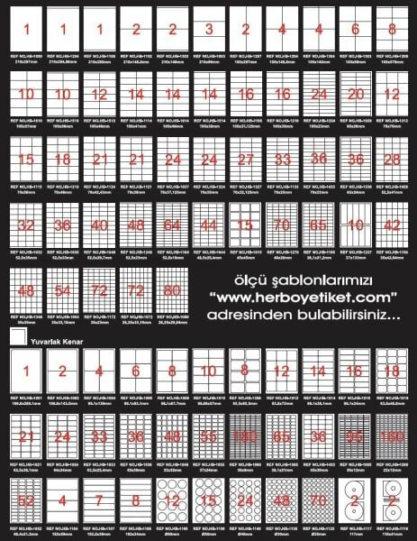 Herboy HB-1008 99,1mmX67,7mm Beyaz Lazer Etiket
