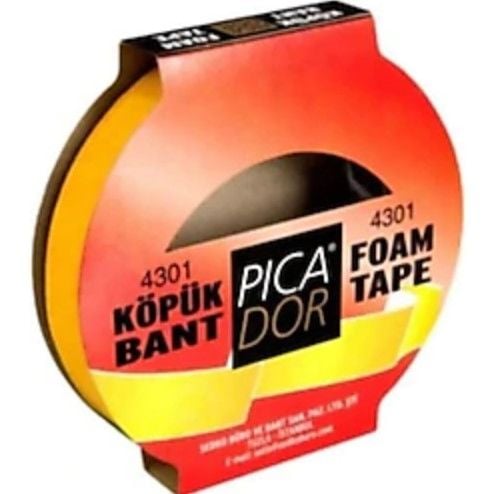 Picador 4301 5mtX12mm Çift Taraflı Köpük Bant