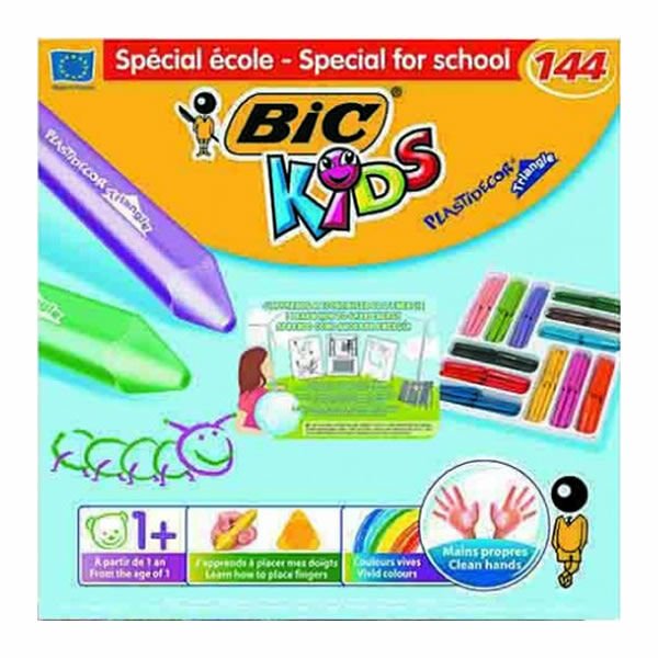Bic 887833 144 lü Üçgen Pastel Elleri Kirletmeyen Set