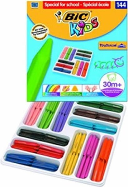 Bic 887833 144 lü Üçgen Pastel Elleri Kirletmeyen Set