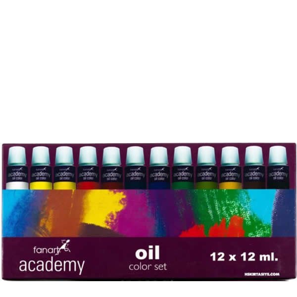 Fanart 12x12 ml Academy Yağlı Boya Seti
