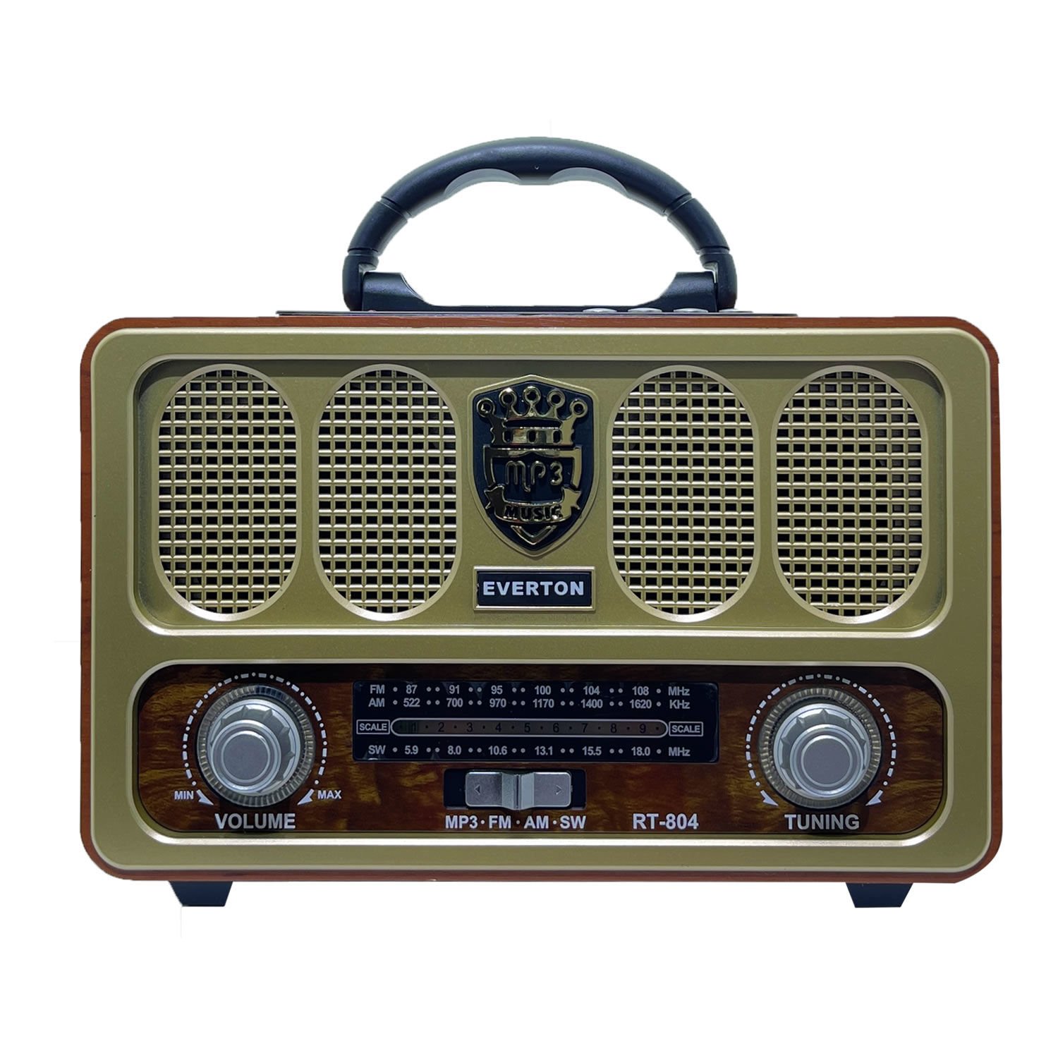 EVERTON RT-804 BLUETOOTH, USB/SD/AUX/FM RADYO NOSTALJİ MÜZİK KUTUSU