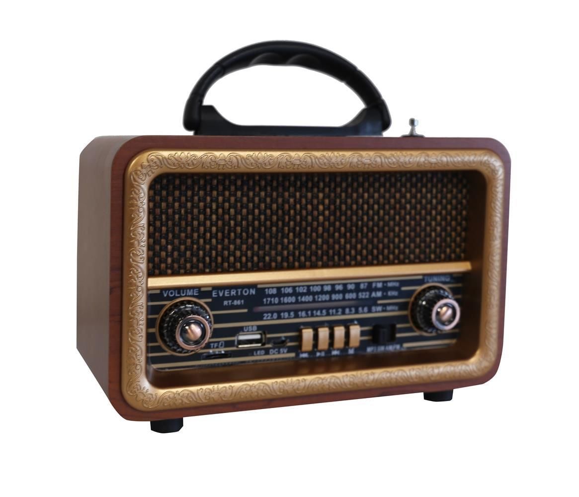 EVERTON RT-861 BLUETOOTH FM/USB/TF/AUX NOSTALJİK RADYO