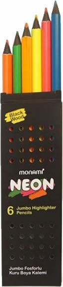 Monami 6 lı Neon Jumbo Kuruboya Kalemi