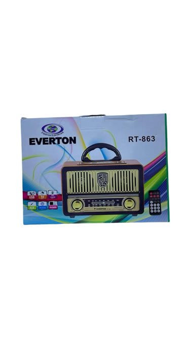 EVERTON RT-863 BLUETOOTH FM/USB/TF/AUX KUMANDALI NOSTALJİK RADYO