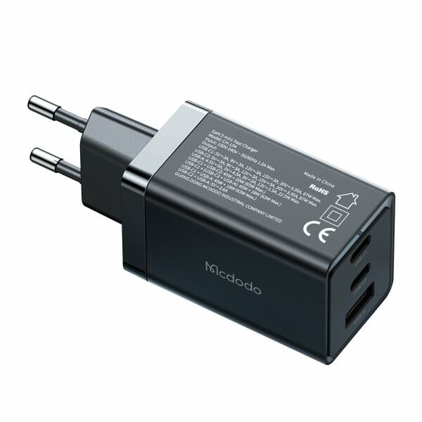 Mcdodo CH-1540 65W GAN 5 PRO 2xTYPE-C 1xUSB Girişli Şarj Adaptörü