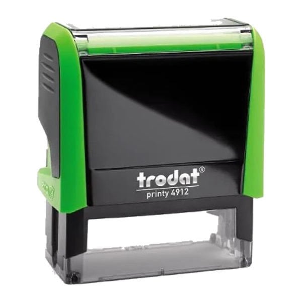 Trodat 4912 P4 Yeşil Gövde Mavi Keçe Kaşe Boş Kaşe
