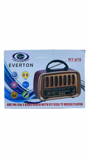 EVERTON RT-870BT BLUETOOTH FM/USB/TF CARD/ NOSTALJİK RADYO