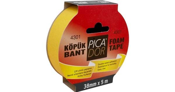 Picador 4301 5mtX38mm Çift Taraflı Köpük Bant