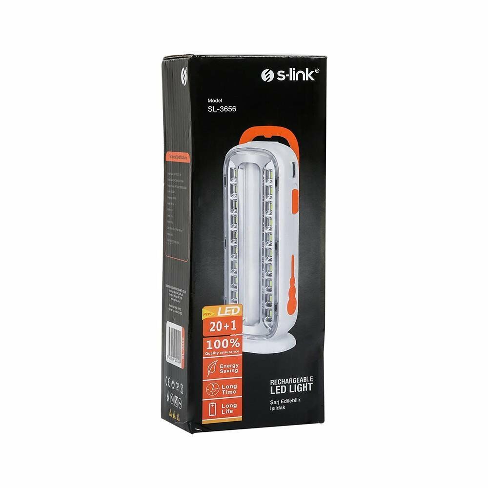 S-LİNK SL-3656 TURUNCU 4.3V 1600MAH (TÜP İÇİ 15 SMD) 20 SMD LEDLİ IŞILDAK