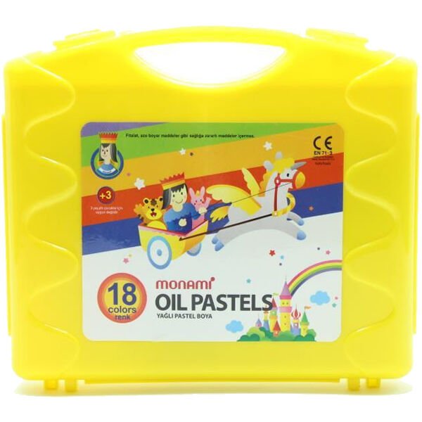 MONAMİ MP18 18 Lİ ÇANTALI PASTEL BOYA