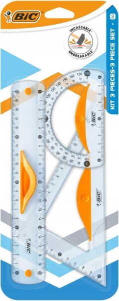 Bic 9927281 20cm 3 Lü Blister Çizim Seti