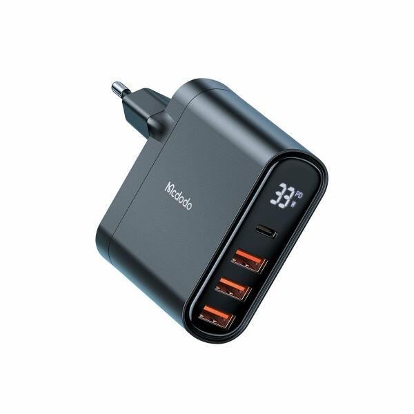 Mcdodo CH-2250 33W 1xTYPE-C 3xUSB Girişli Dijital Göstergeli Şarj Adaptörü
