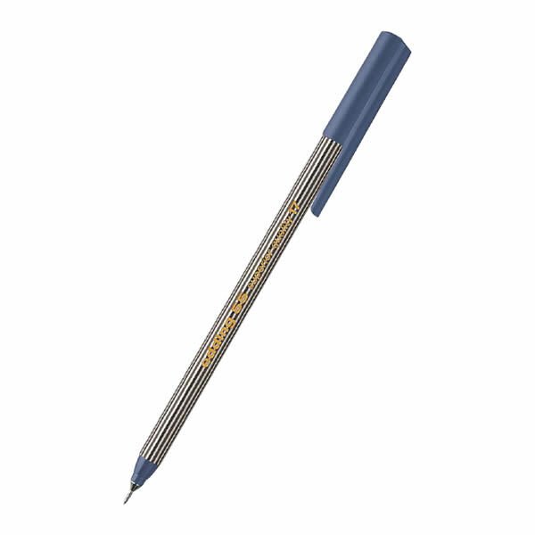 Edding E-55 Çelik Mavisi Finepen İnce Uçlu Keçeli Kalem