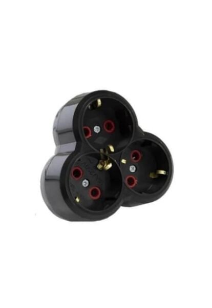 Mutlusan Plus Üçlü Topraklı Fiş 3 Lü Yonca Fiş Priz