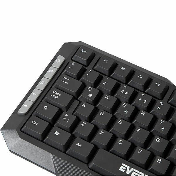 EVEREST KM-511 SİYAH KABLOSUZ Q KLAVYE & MOUSE SETİ