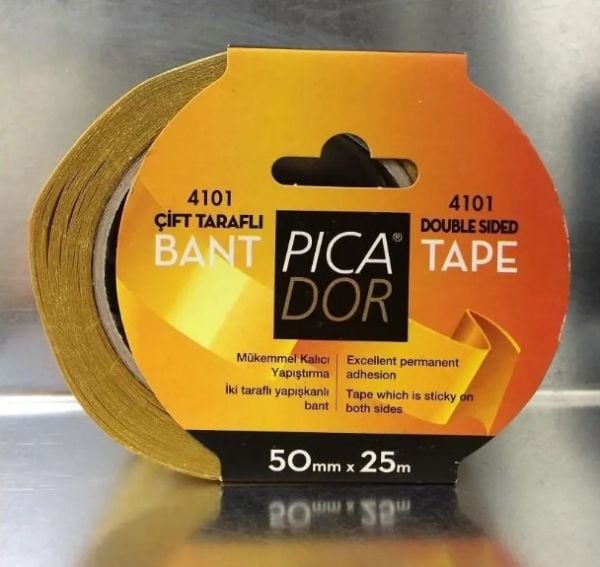 Picador 4101 25mX50mm Çift Taraflı Bant