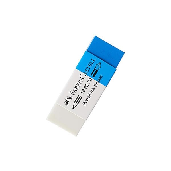 Faber-Castell 7082-20 Beyaz Mavi Öğrenci Silgisi