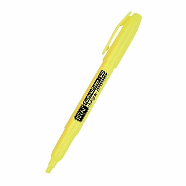 Kraf 340S Sarı Fosforlu Kalem